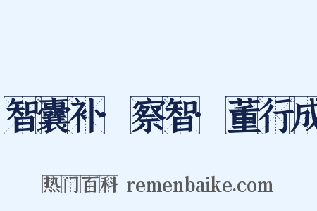 智囊补·察智·董行成是什么意思的图片